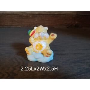 American Greetings 1983 Ceramic Care Bear Figurine Sunshine Bear